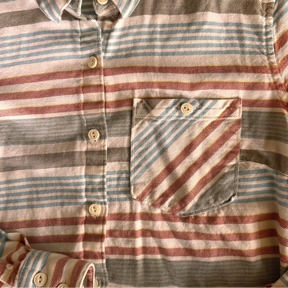 2 for $15 😍 Patagonia Haywood Flannel Pinyon Stripes Button Down – Blue – Size 4 - Picture 6 of 7